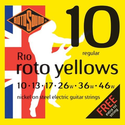 Rotosound R10 Roto Yellows Electric String Set