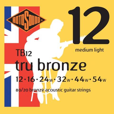 ROTOSOUND TB12 TRU BRONZE 80/20 STRING SET 12-54