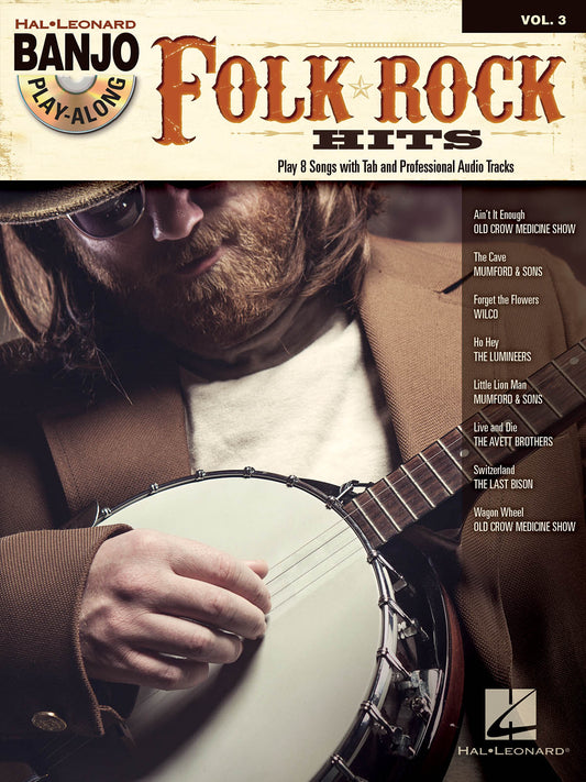 FOLK ROCK HITS BANJO PLAY ALONG V3 BK/CD