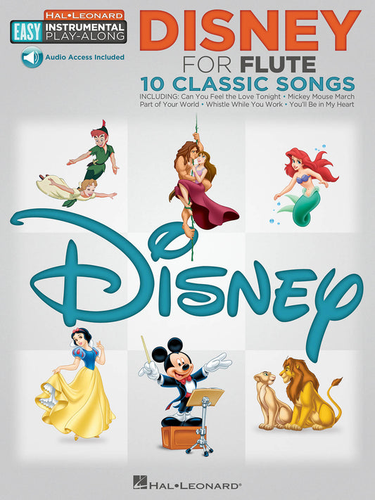 DISNEY FOR FLUTE EASY PLAY ALONG ONLINE AUDIO