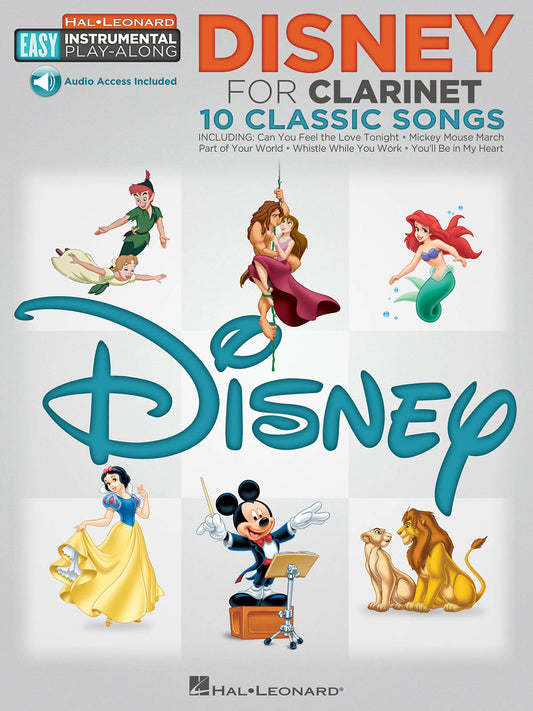 DISNEY FOR CLARINET EASY PLAY ALONG ONLINE AUDIO