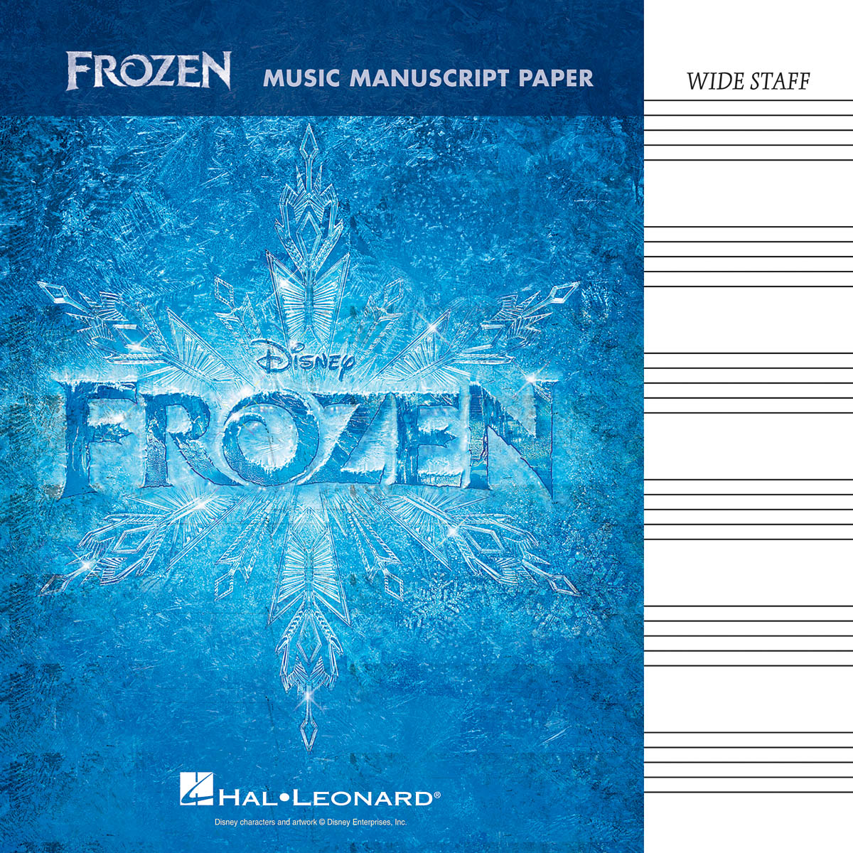 FROZEN MANUSCRIPT PAPER WIDE STAVE