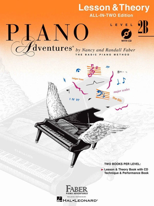 PIANO ADVENTURES ALL IN TWO 2B LESSON THE BK/CD