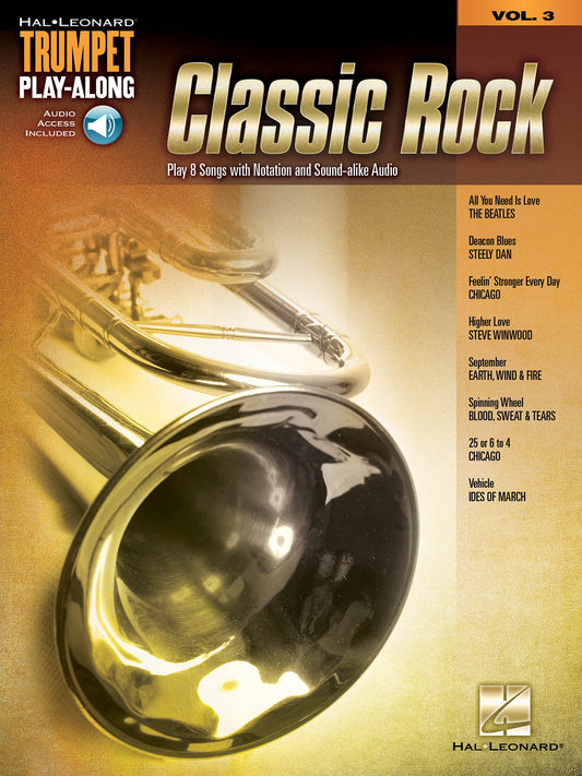 CLASSIC ROCK TRUMPET PLAY ALONG V3 BK/OLA