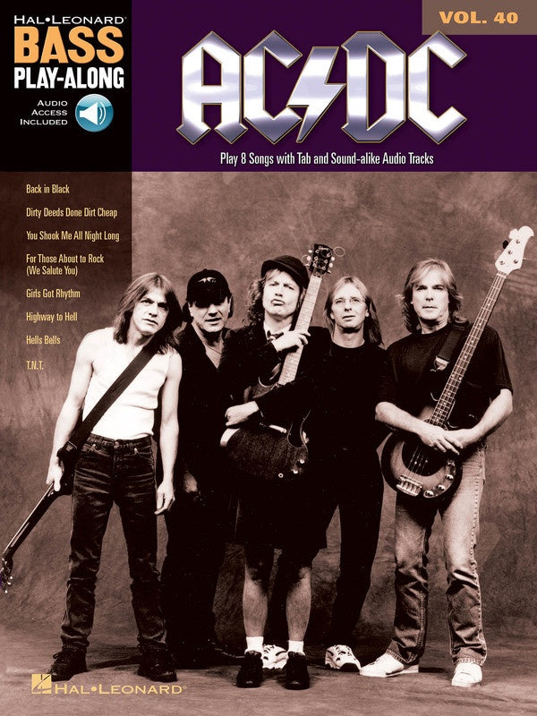 AC/DC BASS PLAY ALONG BK/CD V40