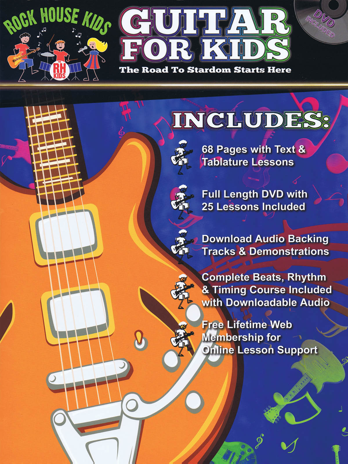 GUITAR FOR KIDS BK/DVD