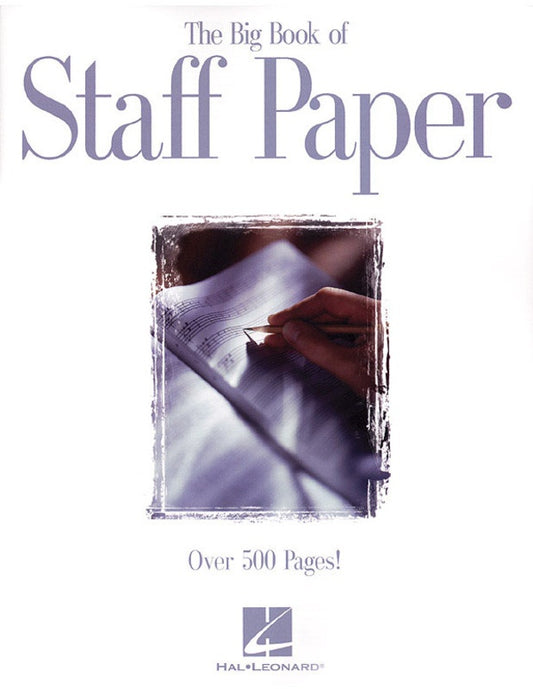 BIG BOOK OF STAFF PAPER 12ST 512PG