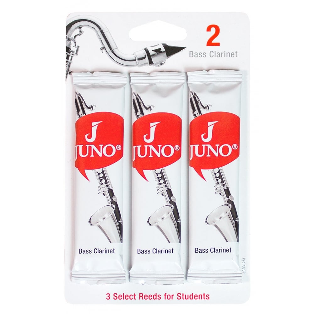 JUNO BASS CLARINET REED CARD OF 3 GRADE 1.5