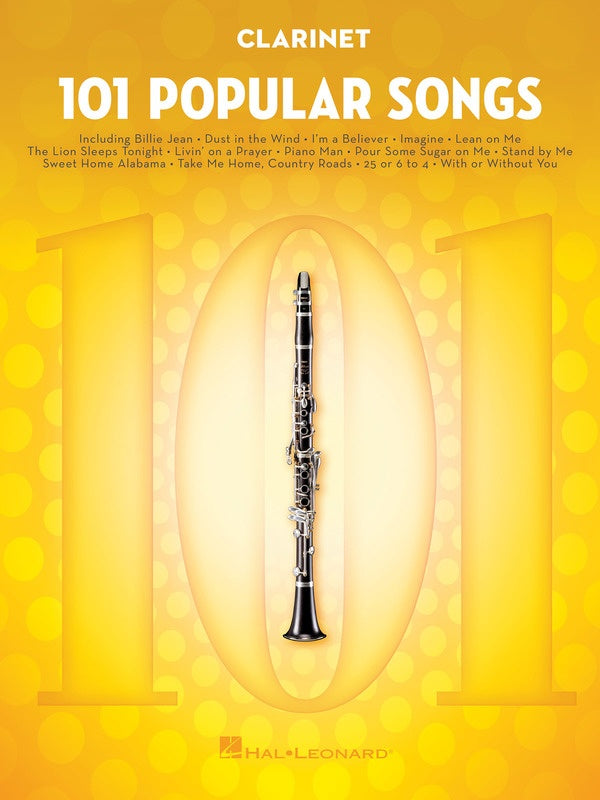 101 POPULAR SONGS FOR CLARINET