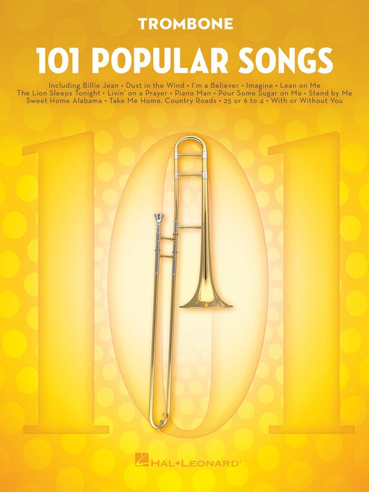 101 POPULAR SONGS FOR TROMBONE