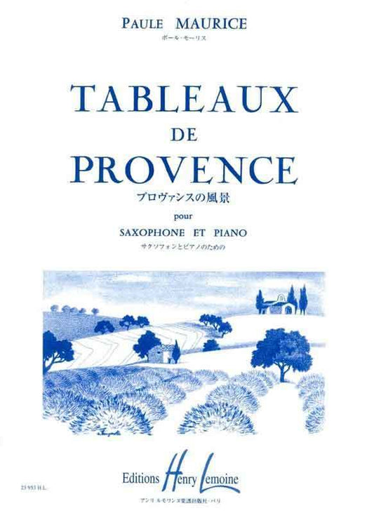 TABLEAUX DE PROVENCE ALTO SAX/PNO