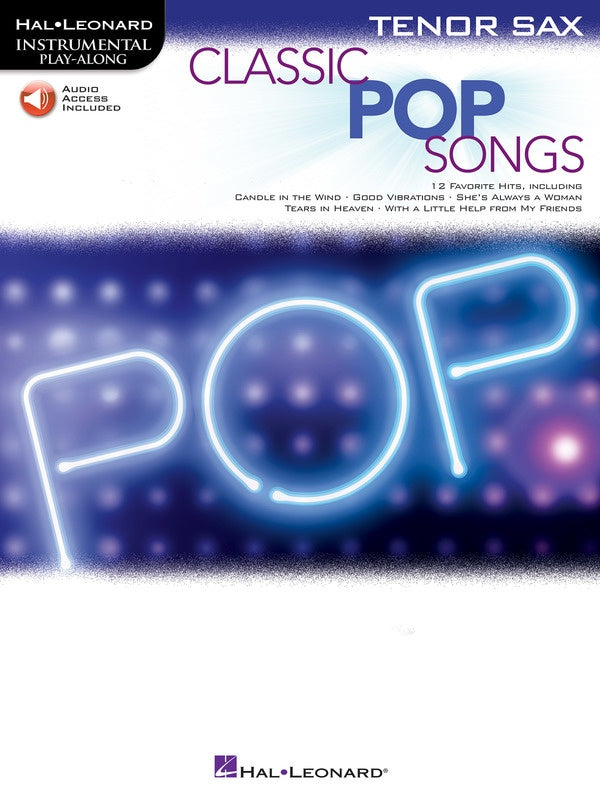 CLASSIC POP SONGS FOR TENOR SAX BK/OLA