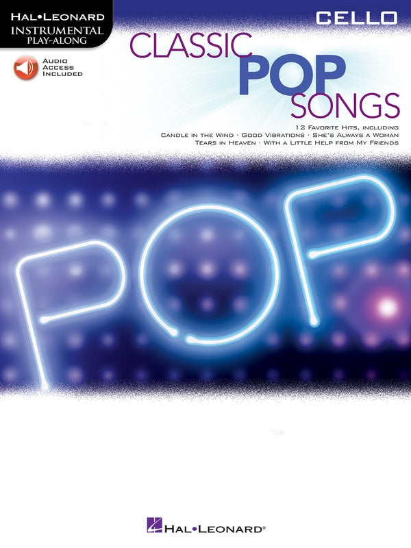 CLASSIC POP SONGS FOR CELLO BK/OLA