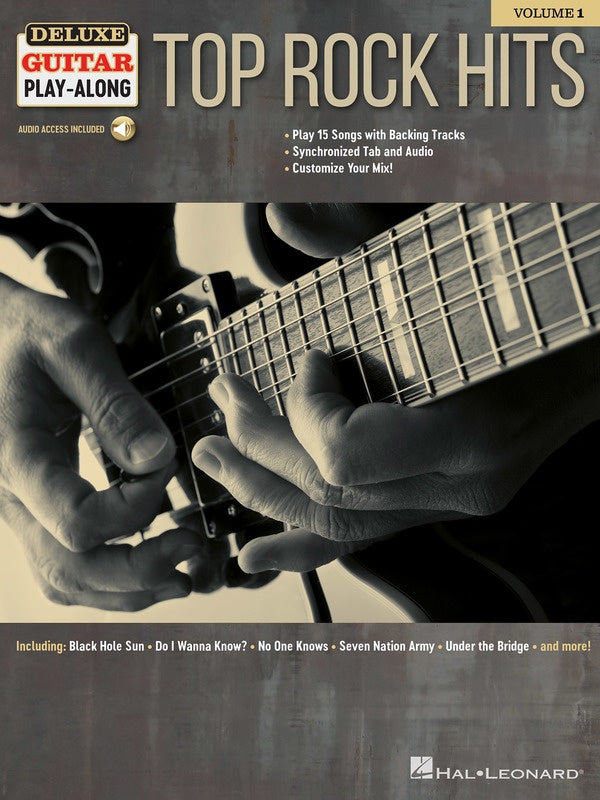 TOP ROCK HITS DELUXE GUITAR PLAYALONG V1 BK/OLA