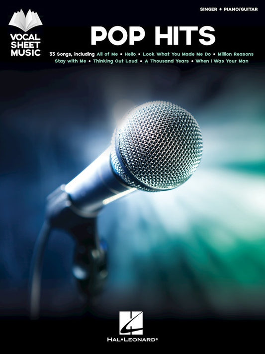 POP HITS VOCAL SHEET MUSIC PVG