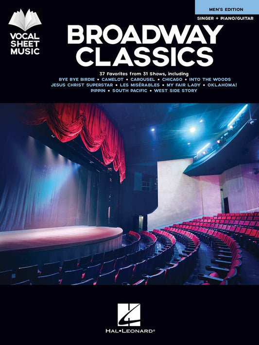 BROADWAY CLASSICS MENS EDITION VOCAL SHEET MUSIC PVG