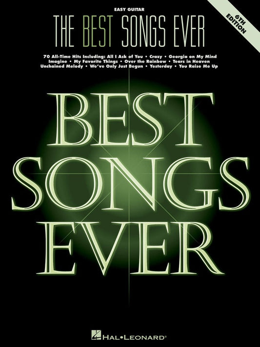 THE BEST SONGS EVER EASY GUITAR 6TH EDITION