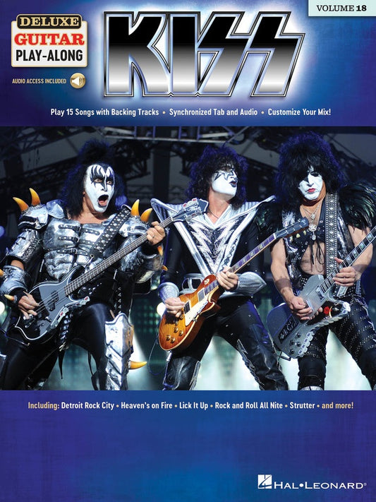 KISS DELUXE GUITAR PLAYALONG BK/OLA