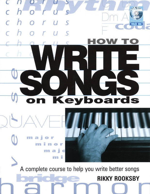 HOW TO WRITE SONGS ON KEYBOARD BK/CD