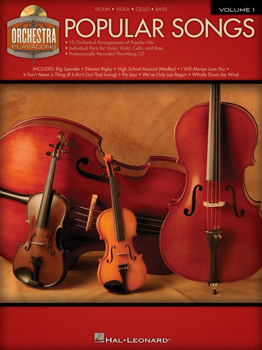 ORCHESTRA PLAY ALONG V1 POPULAR SONGS BK/CD