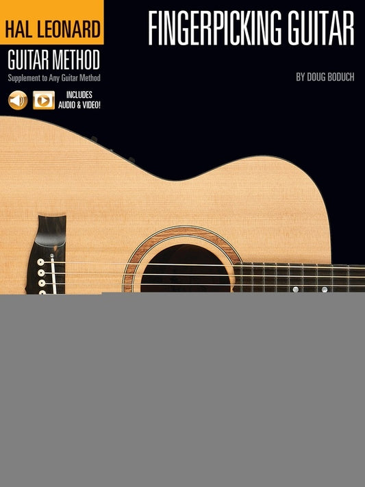 HAL LEONARD FINGERPICKING GUITAR METHOD BK/OLM