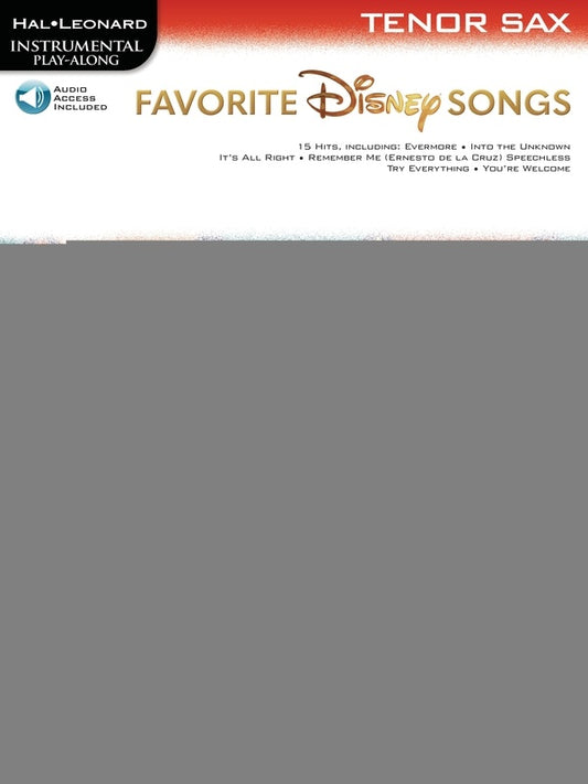 FAVORITE DISNEY SONGS FOR TENOR SAX BK/OLA