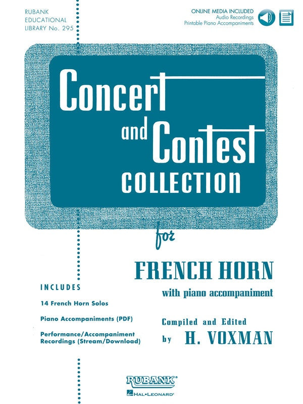 CONCERT AND CONTEST COLLECTION F HORN BK/CD