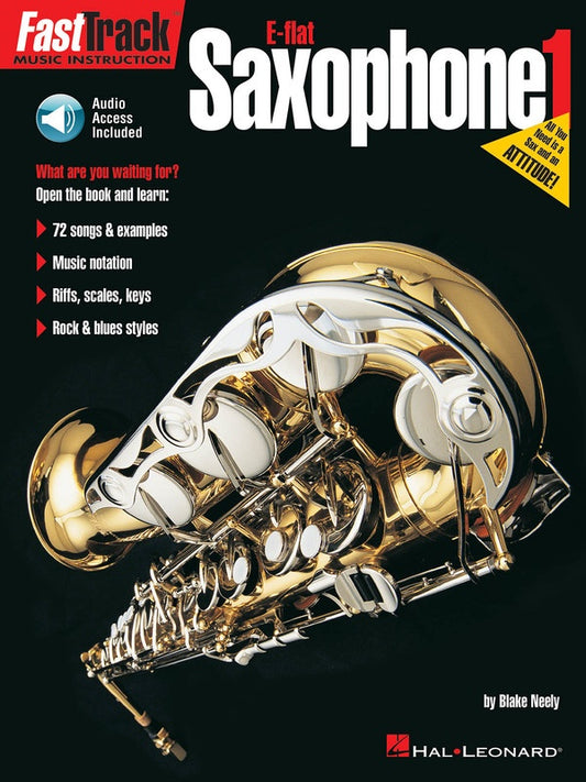 FASTTRACK E FLAT SAXOPHONE BK 1 BK/CD