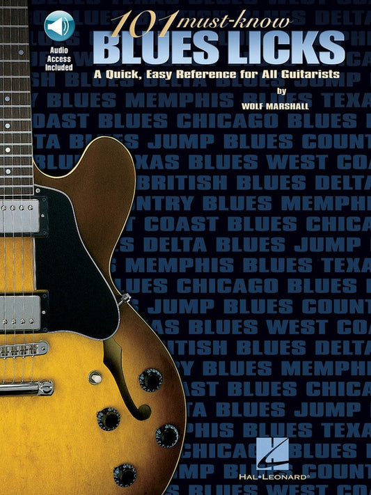 101 MUST KNOW BLUES LICKS BK/CD