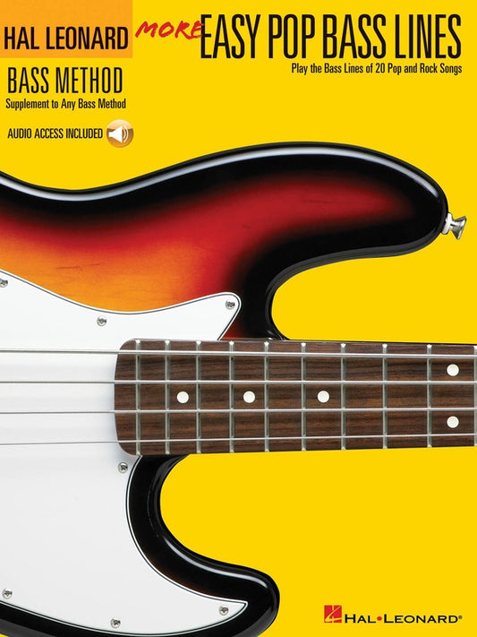 MORE EASY POP BASS LINES BK/CD