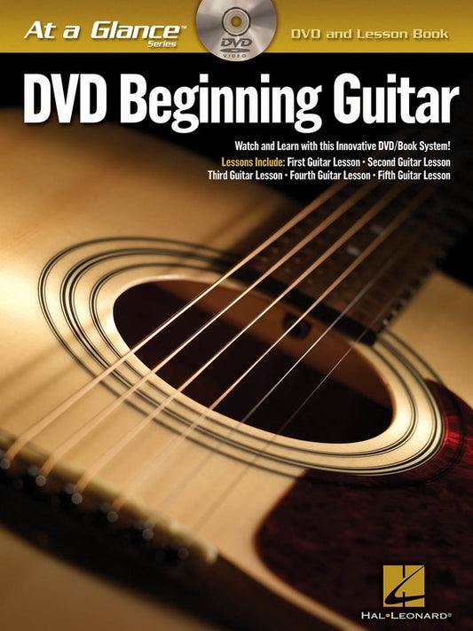 AT A GLANCE BEGINNING GUITAR BK/DVD