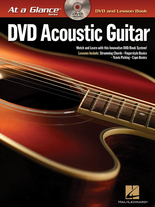 AT A GLANCE ACOUSTIC GUITAR BK/DVD