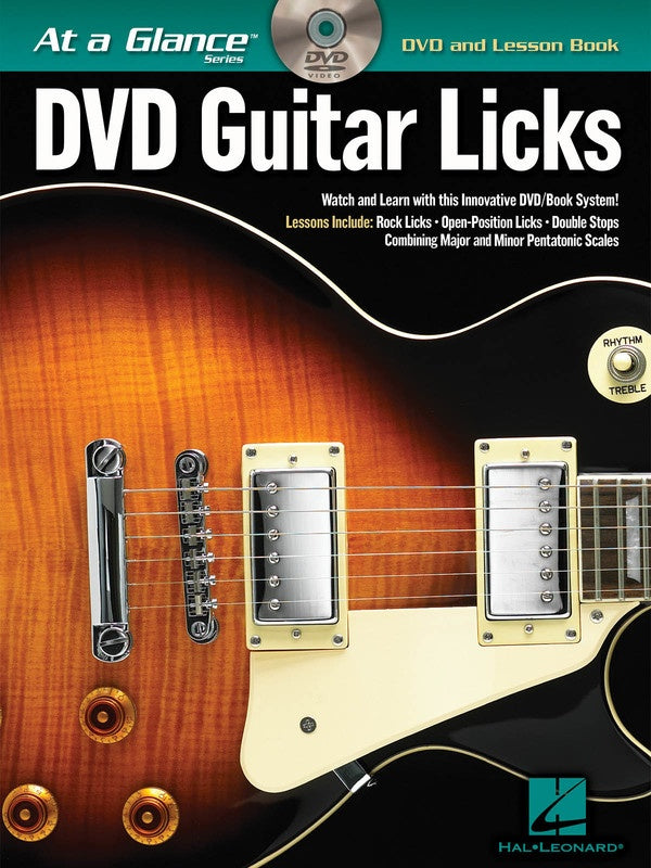 AT A GLANCE LICKS GUITAR BK/DVD