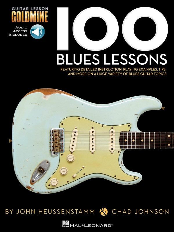 GOLDMINE 100 BLUES GUITAR LESSONS BK/2CD