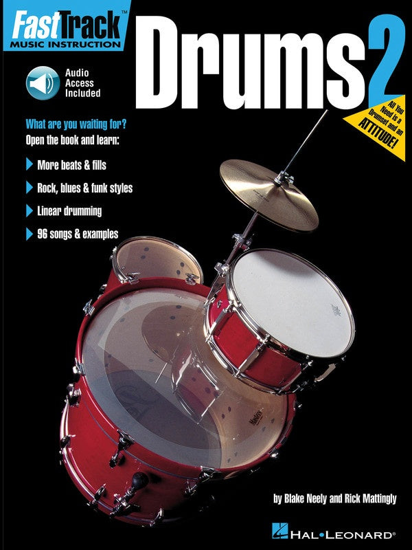 FASTTRACK DRUMS BK 2 BK/CD