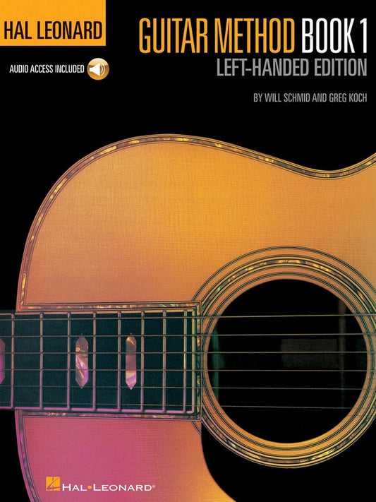 HL LEFT HANDED GUITAR METHOD BK/CD