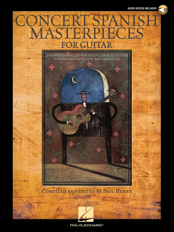 CONCERT SPANISH MASTERPIECES FOR GUITAR BK/CD