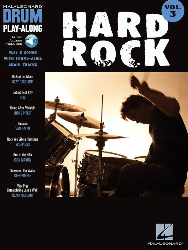 HARD ROCK DRUM PLAY ALONG BK/CD BK 3