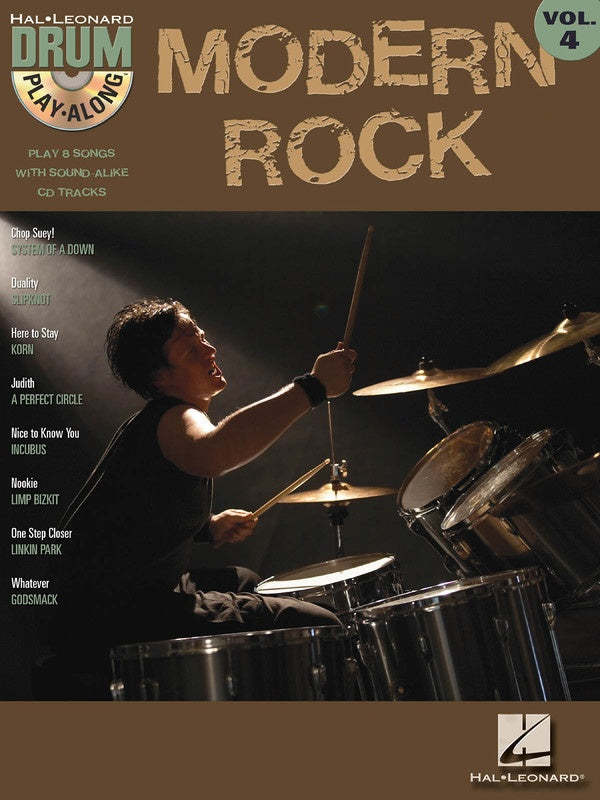 MODERN ROCK DRUM PLAY ALONG BK/CD BK 4