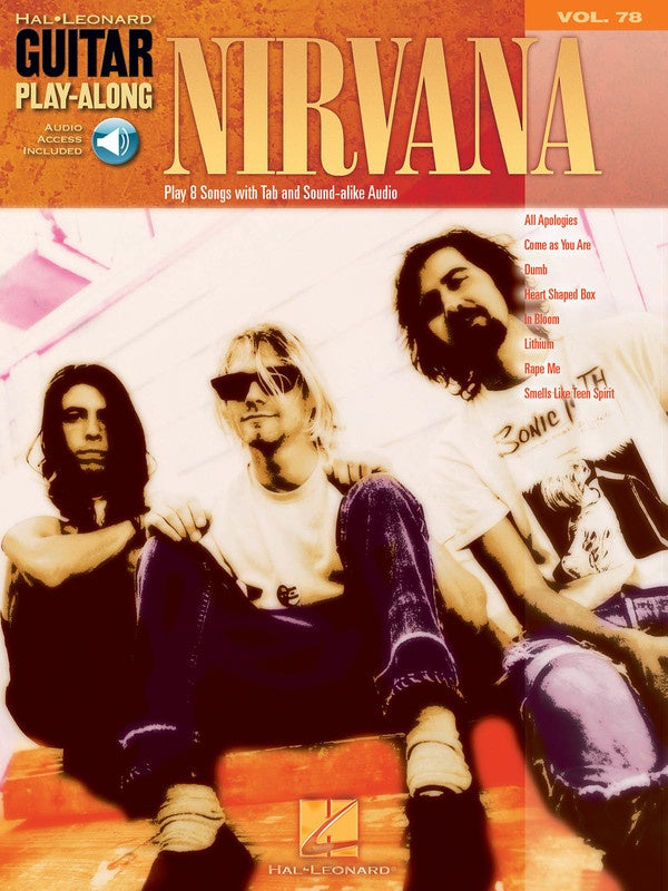 NIRVANA GUITAR PLAY ALONG BK/CD VOL 78