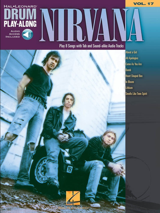 NIRVANA DRUM PLAY ALONG VOL 17 BK/CD