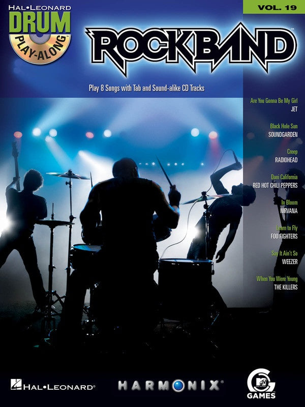 ROCK BAND VIDEO GAME DRUM PLAY ALONG BK/CD BK 19