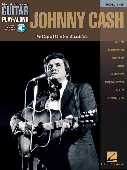 JOHNNY CASH GUITAR PLAY ALONG V115 BK/CD