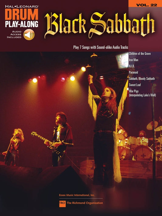 BLACK SABBATH DRUM PLAY ALONG BK/CD V22