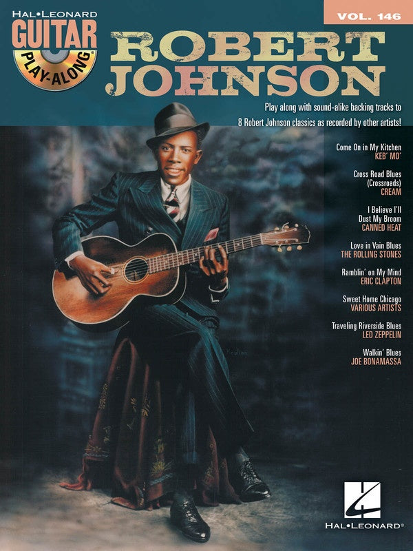 ROBERT JOHNSON GUITAR PLAY ALONG V146 BK/CD