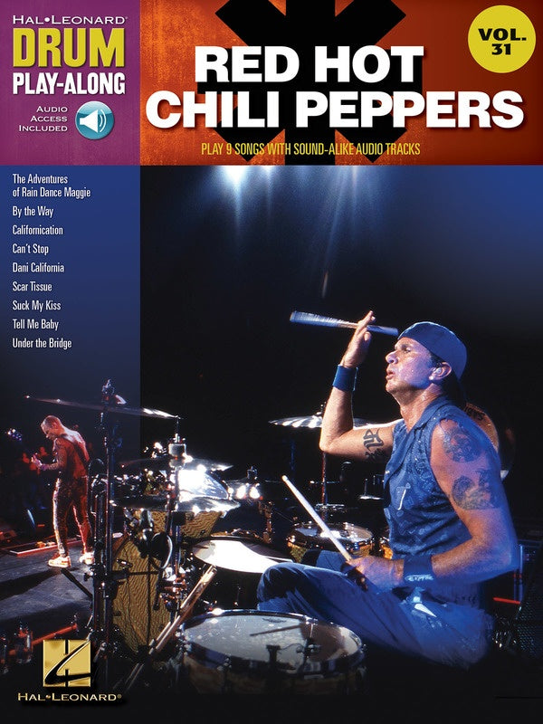 RED HOT CHILI PEPPERS DRUM PLAY ALONG BK/CD V31