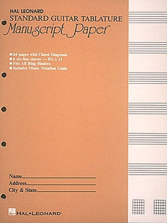 GUITAR MANUSCRIPT TAB 64PG