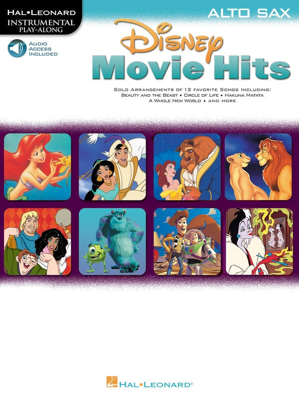 DISNEY MOVIE HITS BK/CD ALTO SAX