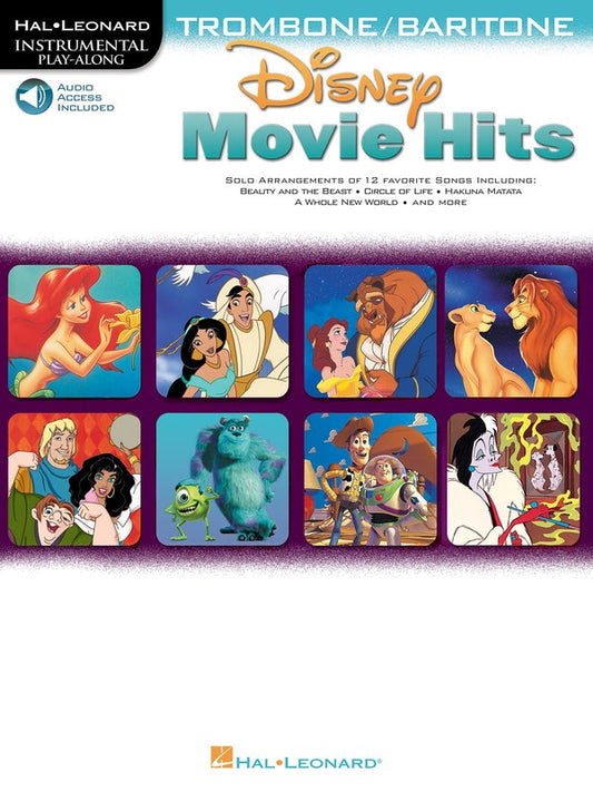 DISNEY MOVIE HITS BK/CD TRB/BARITONE