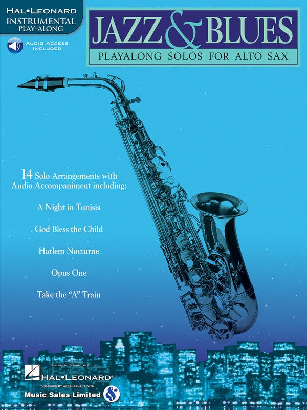 JAZZ AND BLUES PLAY ALONG ALTO SAX BK/CD